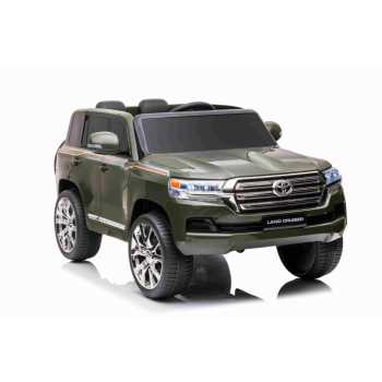 Toyota Land Cruiser na akumulator Zielony + Pilot + Schowek + EVA + Wolny Start + LED MP3